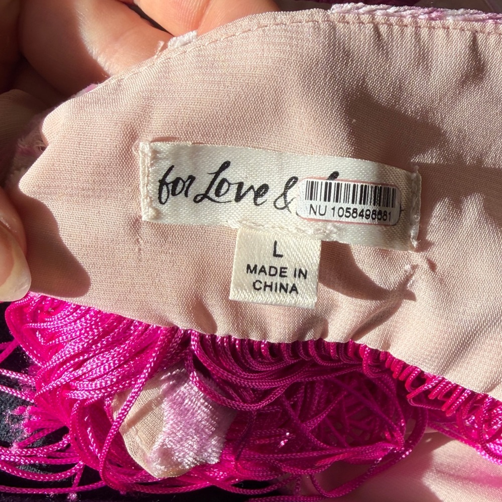 For Love And Lemons Pink Rori Top - Picture 6 of 6